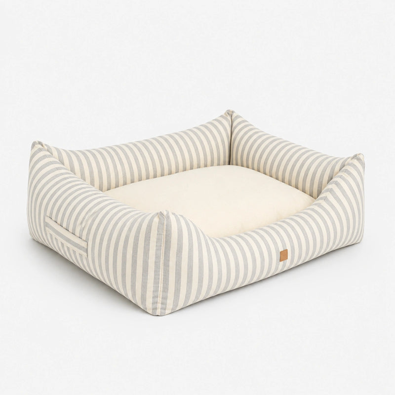 Kingston -  Striped Canvas - Luxury Dog Bed