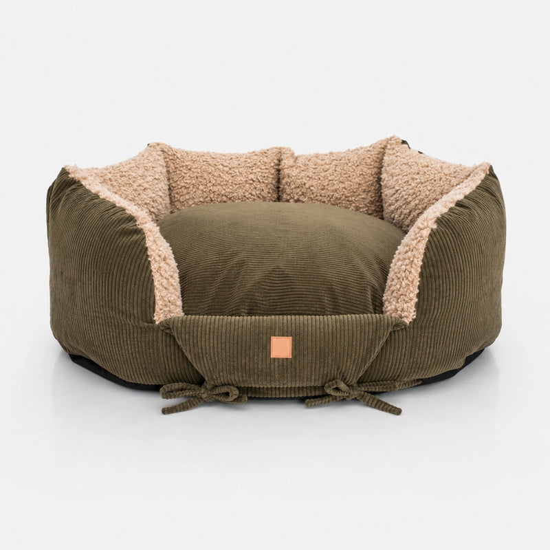 Lit de luxe pour chien Ronny Cord Double Face