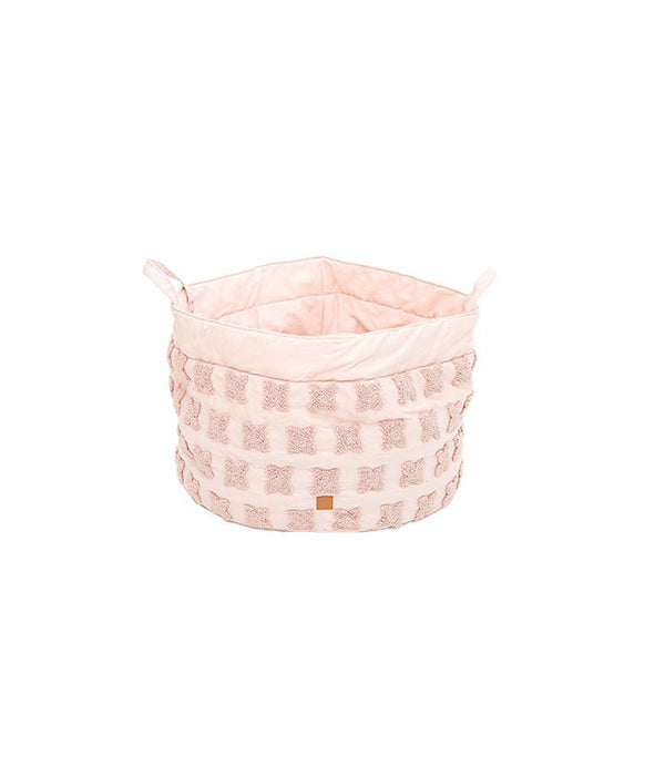 Louis - Fleurs – Panier de luxe pour chien Rose
